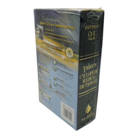 Taber's Cyclopedic Medical Dictionary 21st Edition Thumb Indexed DVD NEW SEALED - Picture 6 of 14